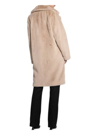Oui Kunstfell-Mantel Damen, Beige