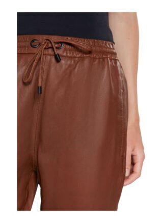Oui Lederhose Damen, Braun