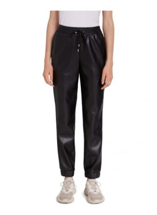 Oui Lederhose Damen, Schwarz