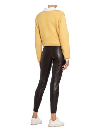 Oui Leggings Damen, Braun