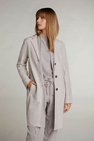 Oui Mantel Damen, Grau