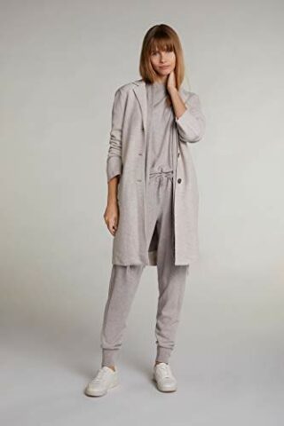 Oui Mantel Damen, Grau