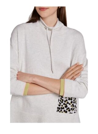 Oui Pullover Damen, Grau