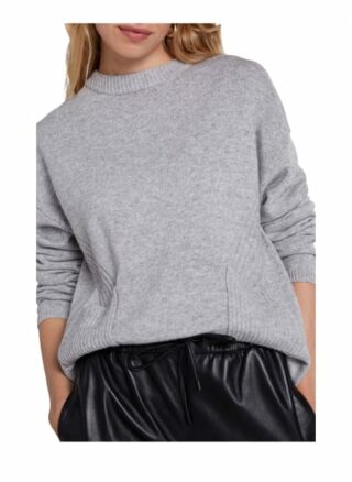 Oui Pullover Damen, Grau
