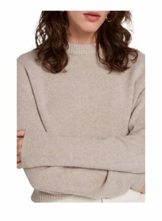 Oui Pullover Damen, Grau