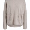 Oui Pullover Damen, Grau