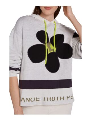 Oui Pullover Damen, Grau