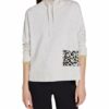 Oui Pullover Damen, Grau