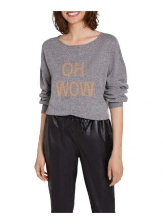 Oui Pullover Damen, Grau