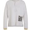 Oui Pullover Damen, Grau