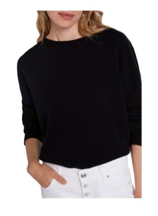 Oui Pullover Damen, Schwarz
