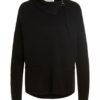 Oui Pullover Damen, Schwarz