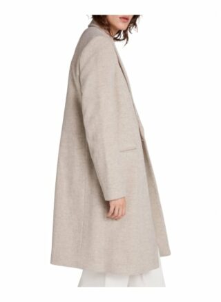 Oui Stehkragenmantel Damen, Grau