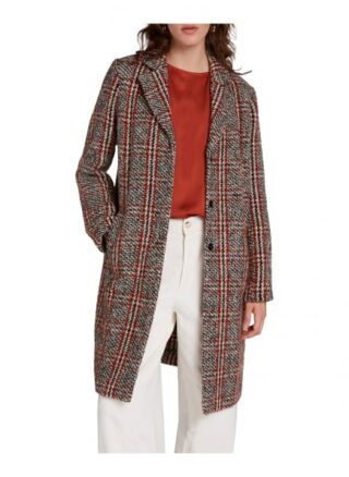 Oui Stehkragenmantel Damen, Schwarz