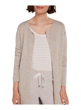 Oui Strickjacke Damen, Braun