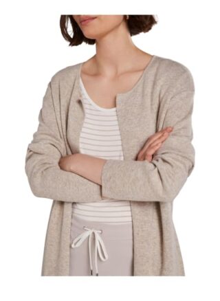 Oui Strickjacke Damen, Braun