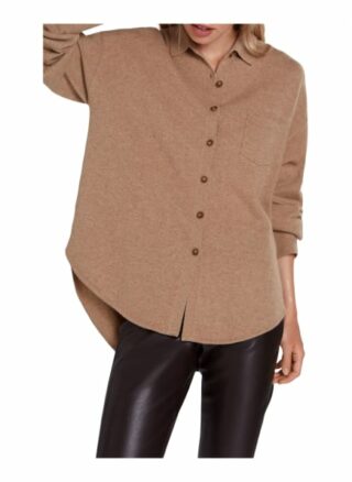 Oui Strickjacke Damen, Braun