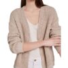 Oui Strickjacke Damen, Grau