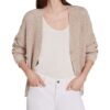 Oui Strickjacke Damen, Grau
