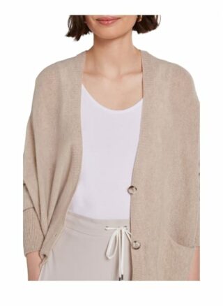 Oui Strickjacke Damen, Grau