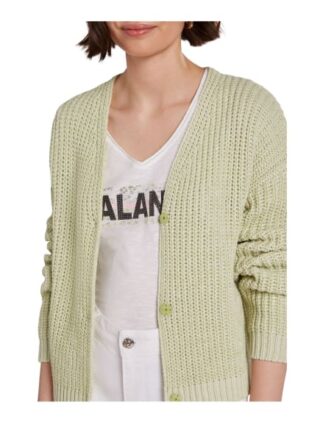 Oui Strickjacke Damen, Grün