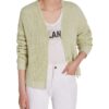 Oui Strickjacke Damen, Grün