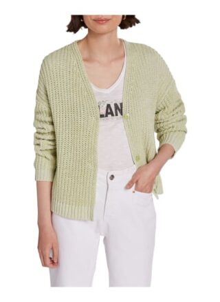 Oui Strickjacke Damen, Grün