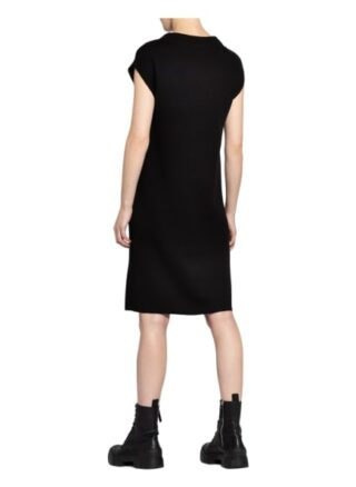 Oui Strickkleid Damen, Schwarz