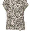 Oui T-Shirts Damen, Beige