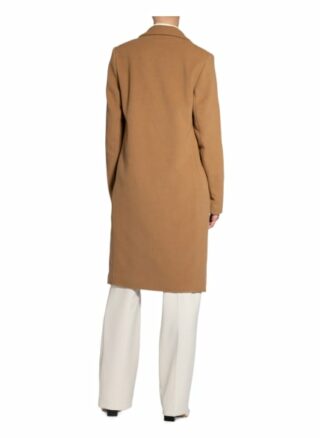 Oui Wollmantel Damen, Braun