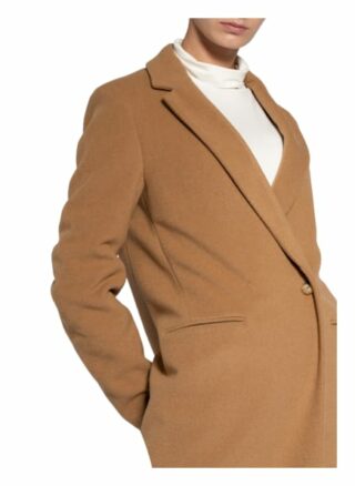 Oui Wollmantel Damen, Braun