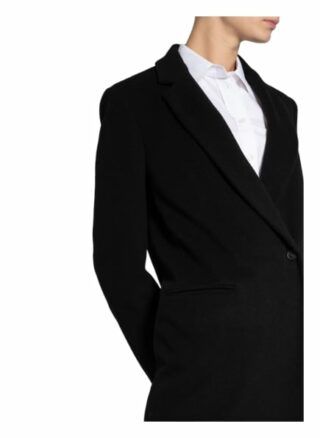 Oui Wollmantel Damen, Schwarz