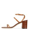 PARIS TEXAS Maria Riemchensandalen Damen, Beige