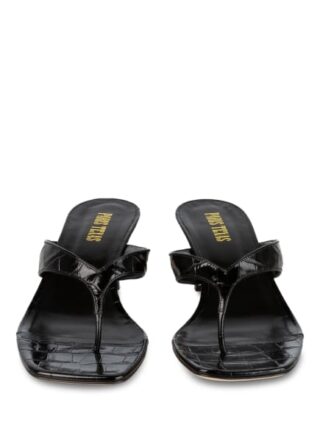 PARIS TEXAS Mules Pantoletten Damen, Schwarz