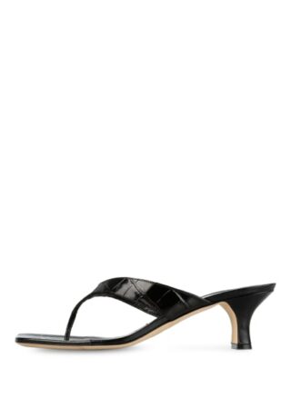 PARIS TEXAS Mules Pantoletten Damen, Schwarz