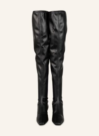 PARIS TEXAS Overknee-Stiefel Damen, Schwarz