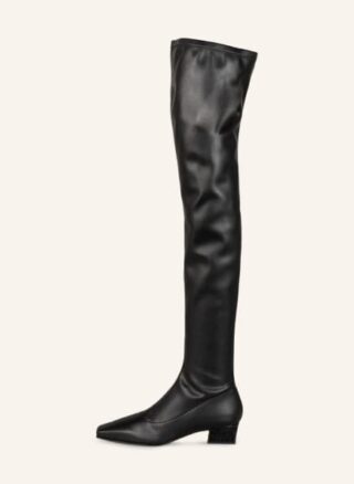 PARIS TEXAS Overknee-Stiefel Damen, Schwarz