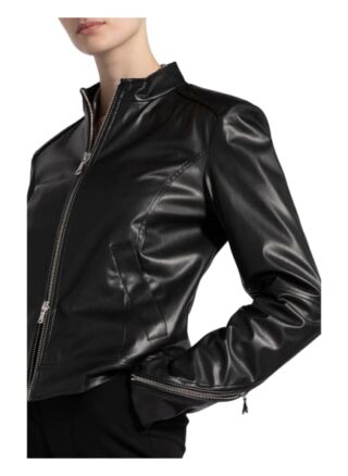 PATRIZIA PEPE Lederjacke Damen, Schwarz