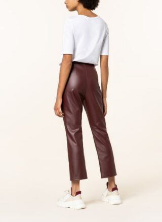 PENNYBLACK Polvere 7/8-Lederhose Damen, Rot