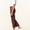 PENNYBLACK Polvere 7/8-Lederhose Damen, Rot