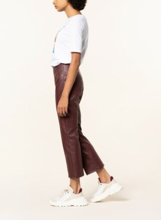 PENNYBLACK Polvere 7/8-Lederhose Damen, Rot