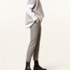 PESERICO Cigarettenhose Damen, Grau