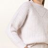 PESERICO Oversized-Pullover Damen, Weiß