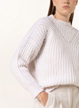 PESERICO Oversized-Pullover Damen, Weiß