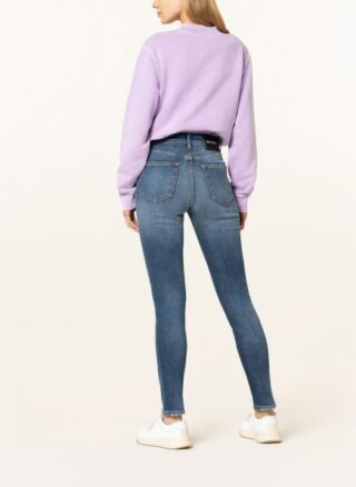 Palm Angels Skinny Jeans Damen, Blau