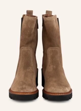 Paul Green Chelsea Boots Damen, Beige