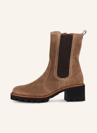 Paul Green Chelsea Boots Damen, Beige