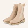 Paul Green Chelsea Boots Damen, Beige