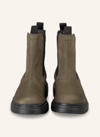 Paul Green Chelsea Boots Damen, Grün