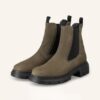 Paul Green Chelsea Boots Damen, Grün